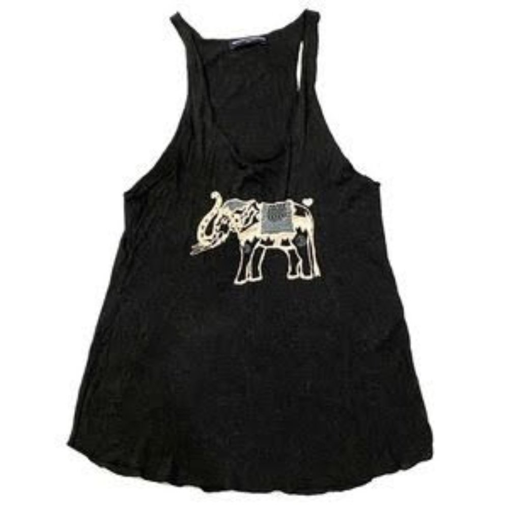 Rare Brandy Melville Embroidered Elephant Tank